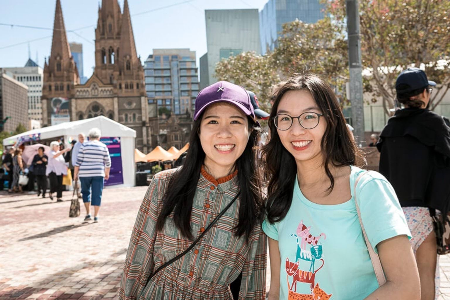 Two women at Fed Square festival